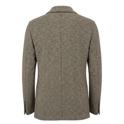 Beige Cotton Men Jacket
