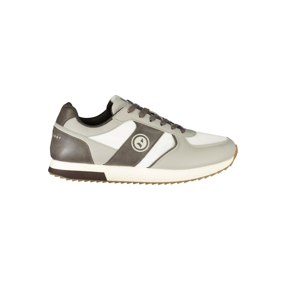 White Polyester Men's Sneaker