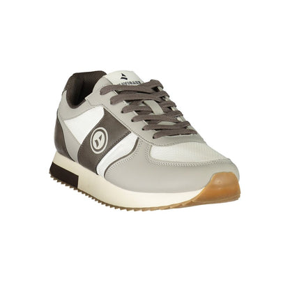 White Polyester Men's Sneaker