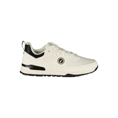 White Polyester Men's Sneaker
