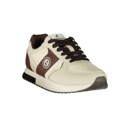 White Polyurethane Men's Sneaker