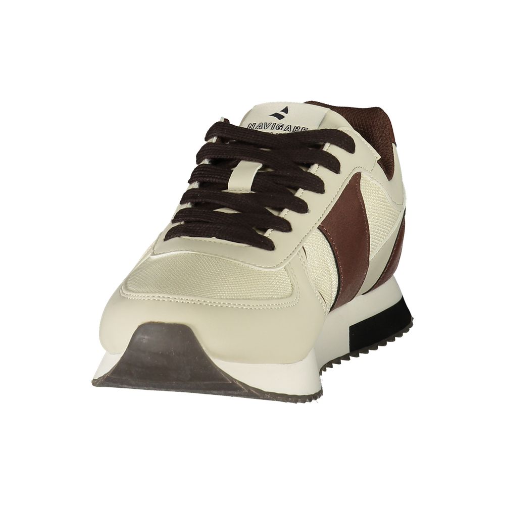 White Polyurethane Men's Sneaker
