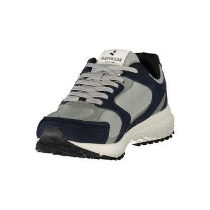 Blue Polyurethane Men's Sneaker