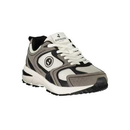 White Polyurethane Men's Sneaker