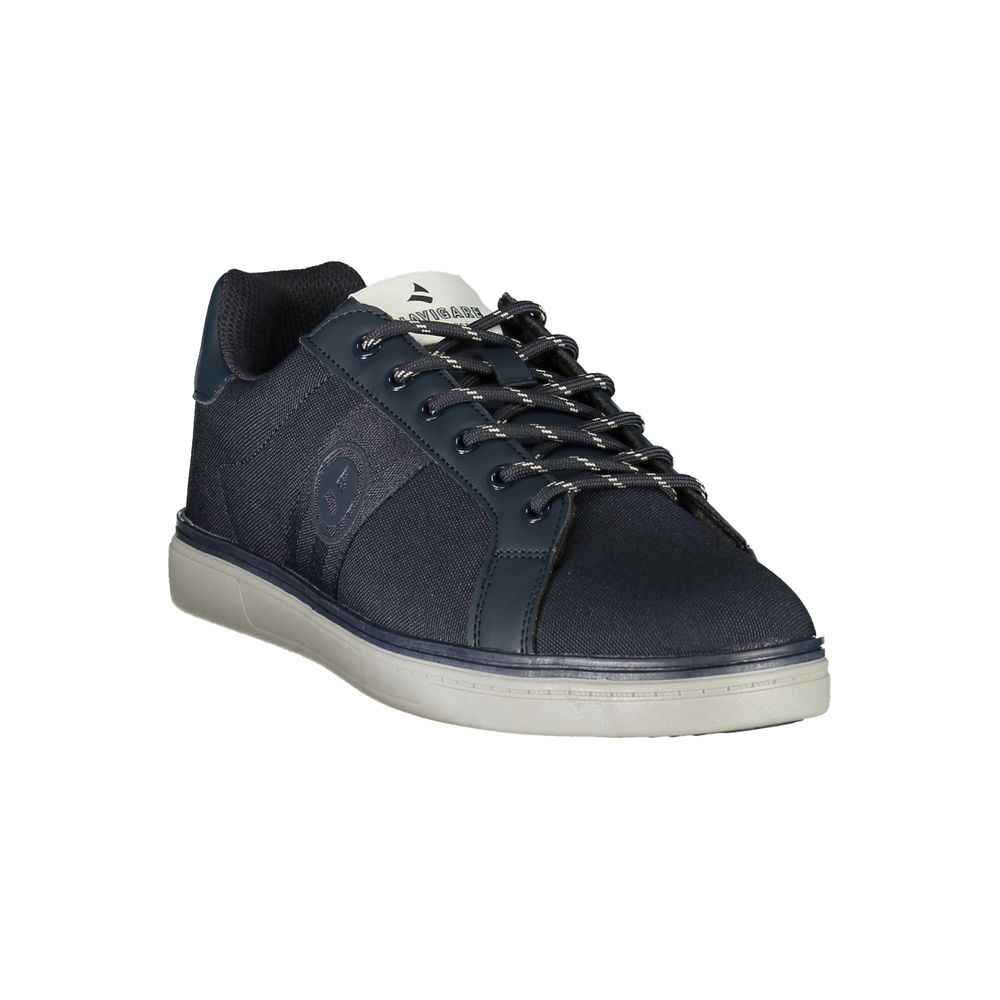 Blue Polyester Men's Sneaker
