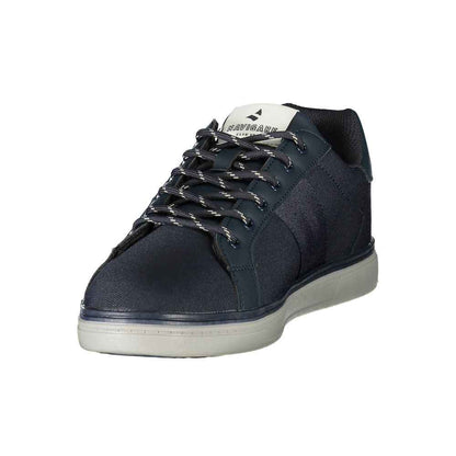 Blue Polyester Men's Sneaker