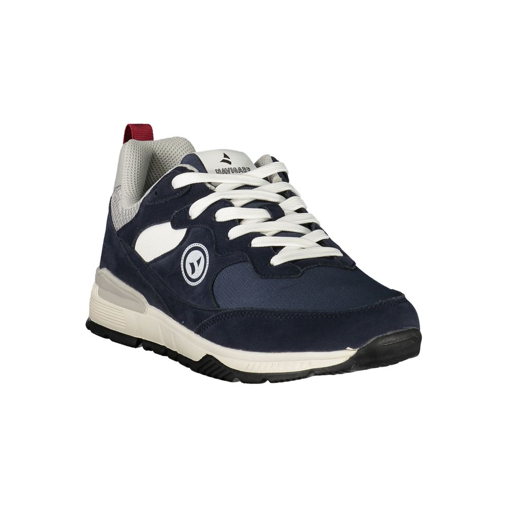 Blue Polyester Men's Sneaker