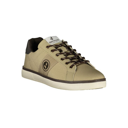 Beige Polyester Men's Sneaker