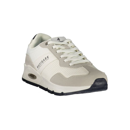 Bianco Polyester Uomo Sneaker