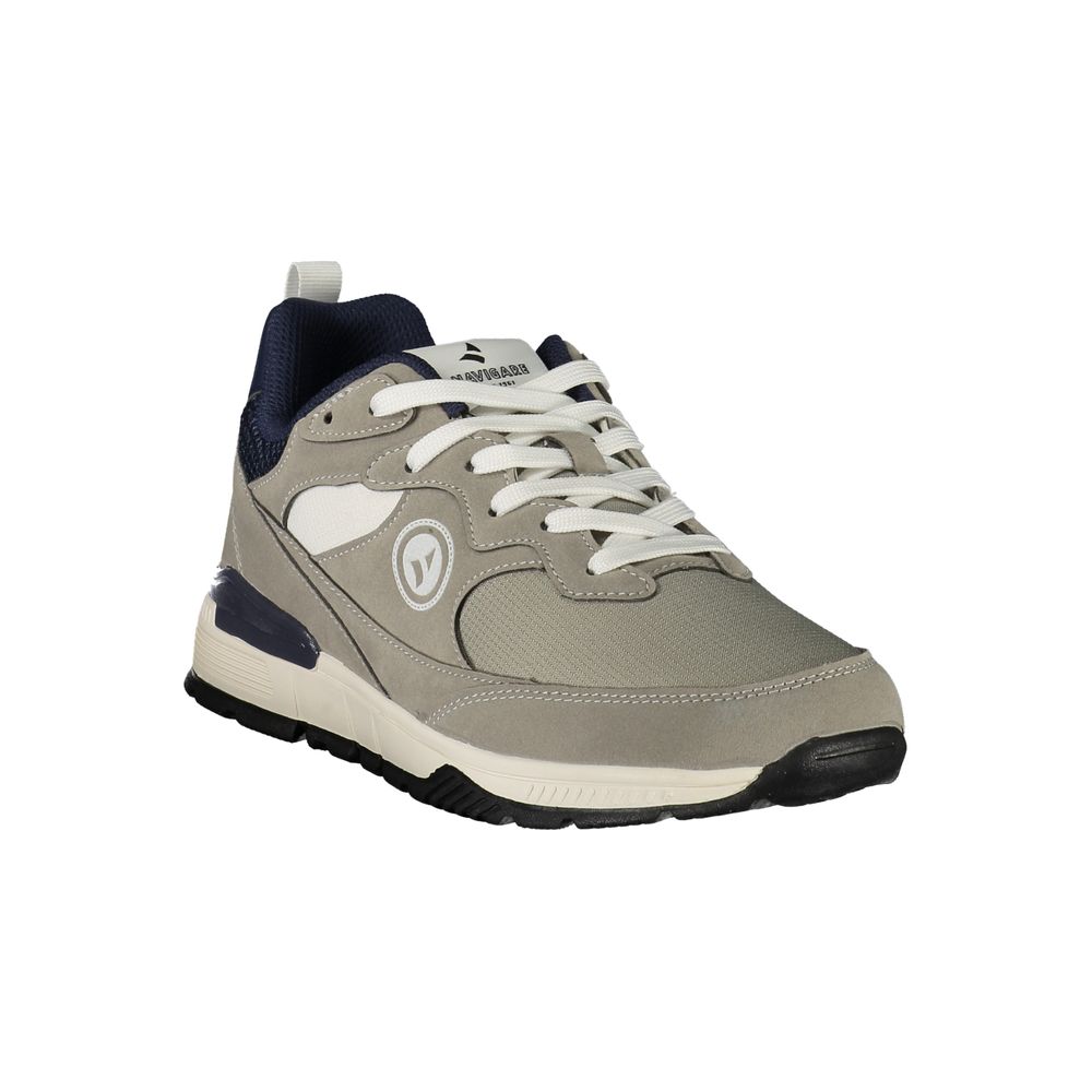 Grigio Polyester Mens Sneaker