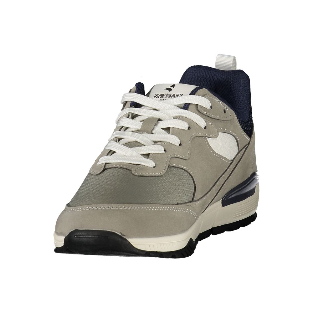 Grigio Polyester Mens Sneaker