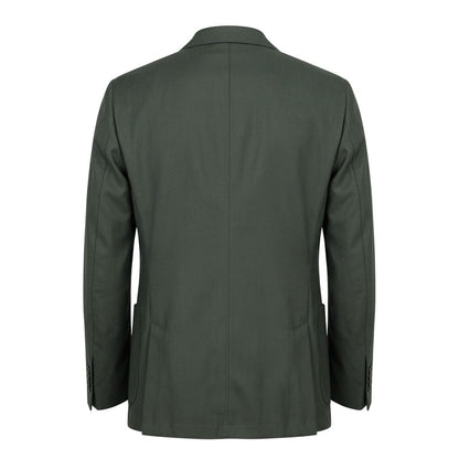 Green Wool Men Jacket