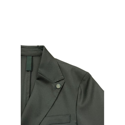 Green Wool Men Jacket