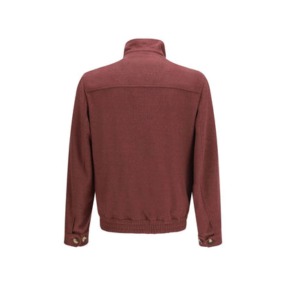 Bordeaux Wool Oves Aries Full-Length Jacket