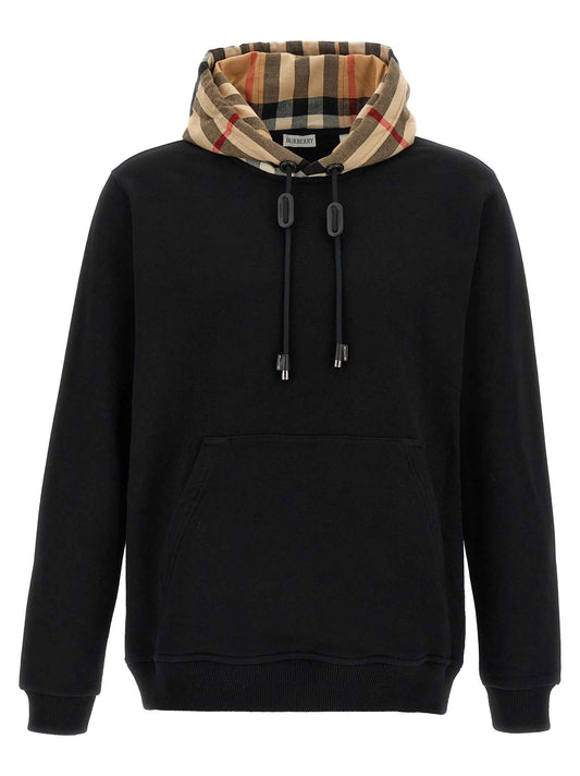 Black Cotton Sweatshirt