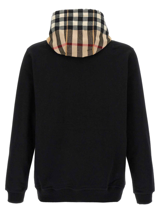 Black Cotton Sweatshirt