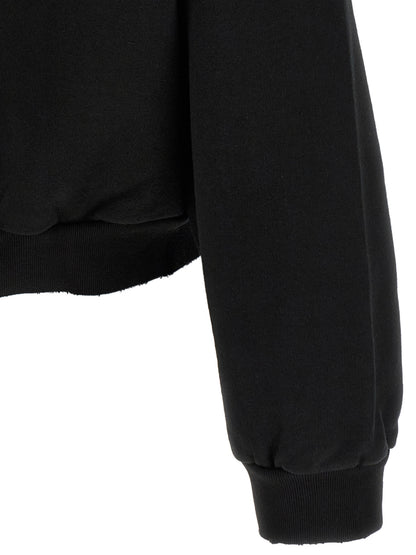 Black Cotton Sweatshirt