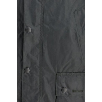 Bicolor Cotton Full-Length Jacket