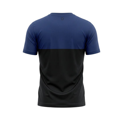 Blue Cotton Men T-Shirt