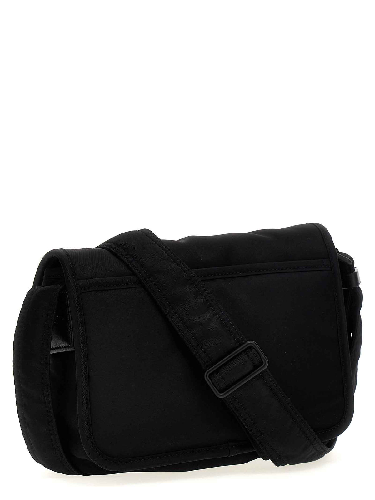 Black Polyamide Crossbody Bag