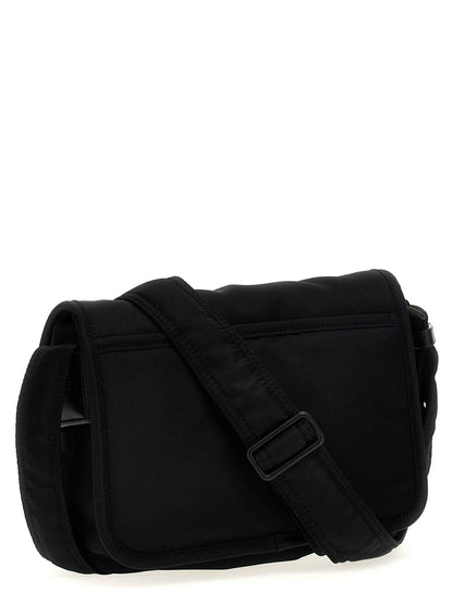 Black Polyamide Crossbody Bag