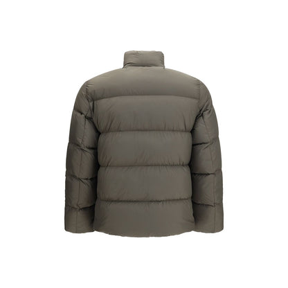 Bicolor Goose Down Full-Length Jacket
