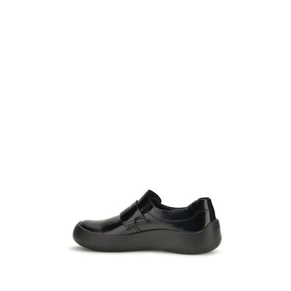 Black Calf Leather Bos Taurus Slip-On Loafers