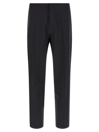 Black Nylon Athletic Pants