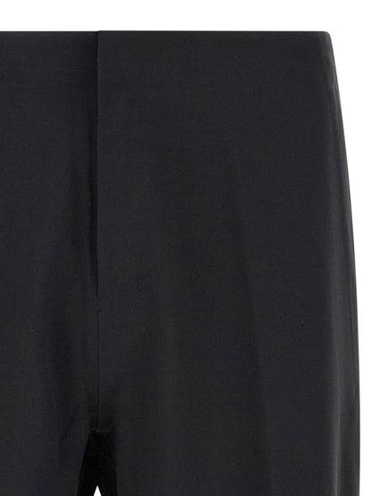 Black Nylon Athletic Pants