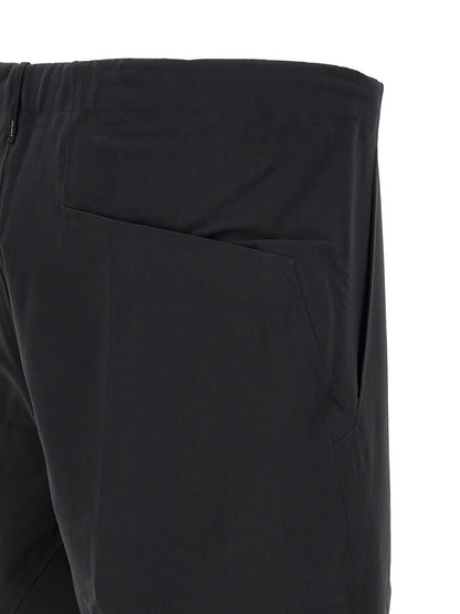 Black Nylon Athletic Pants