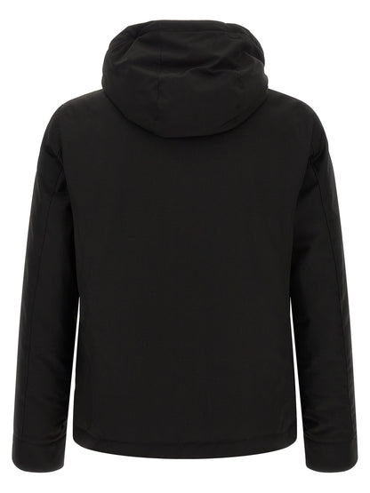 Black Wool Full-Length Jacket