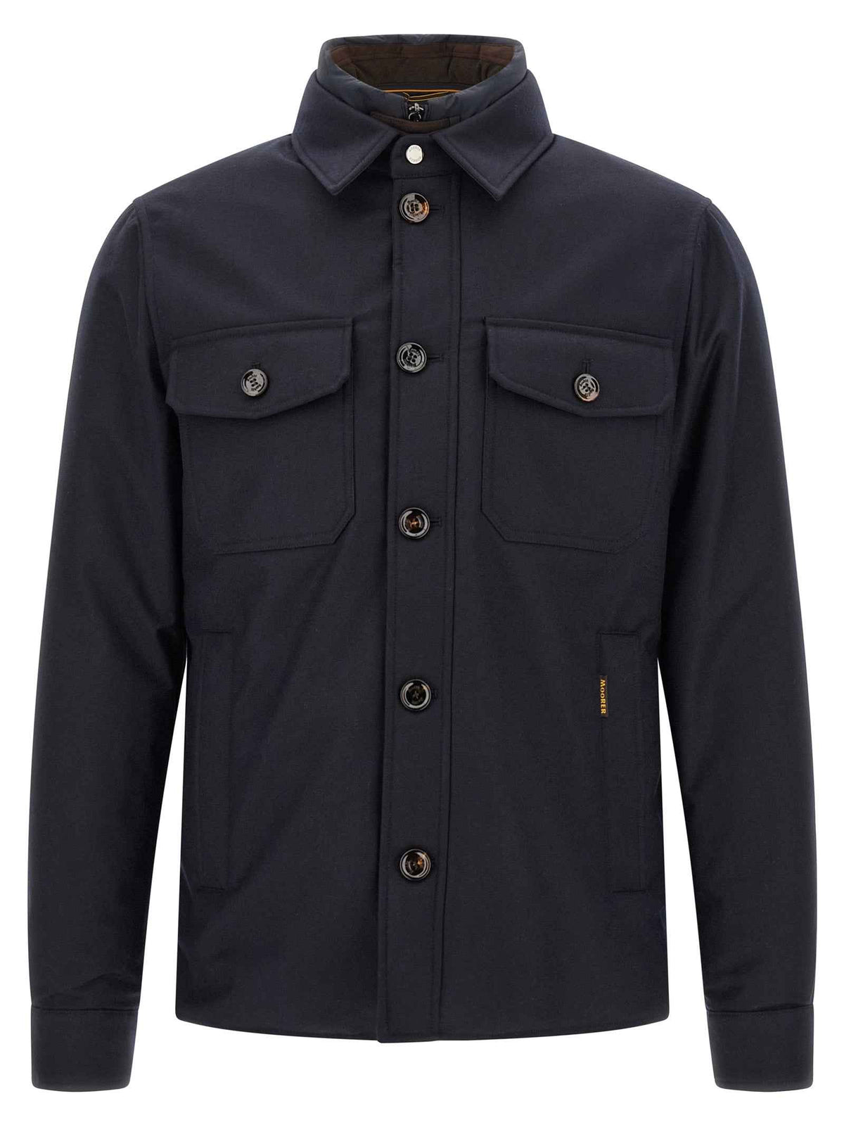 Blue Wool Full-Length Jacket