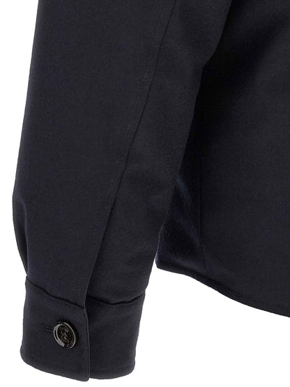 Blue Wool Full-Length Jacket