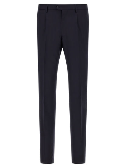 Blue Virgin Wool Two-Piece Suit