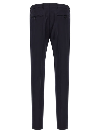 Blue Virgin Wool Two-Piece Suit