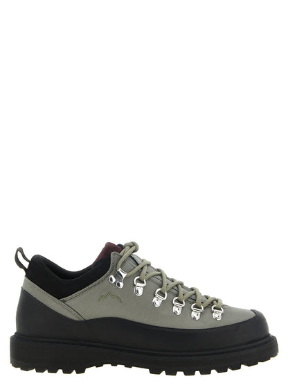 Bicolor Polyester Ankle Boots
