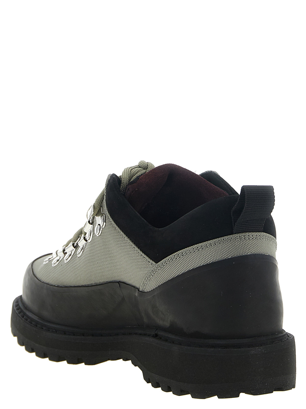 Bicolor Polyester Ankle Boots