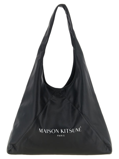 Black Polyethylene Shoulder Bag