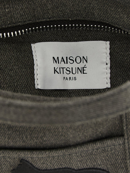 Gray Cotton Tote Bag