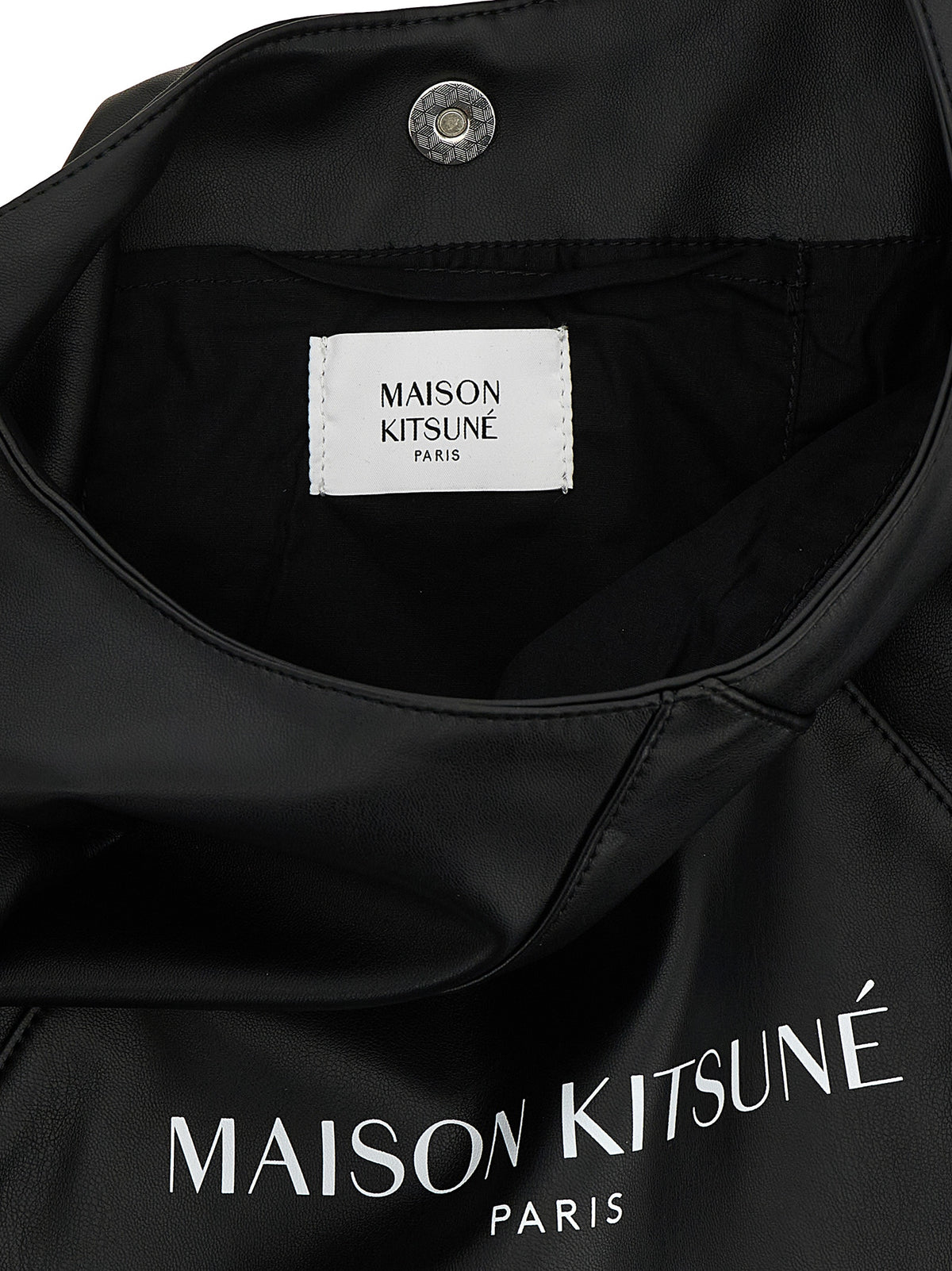 Black Polyethylene Shoulder Bag