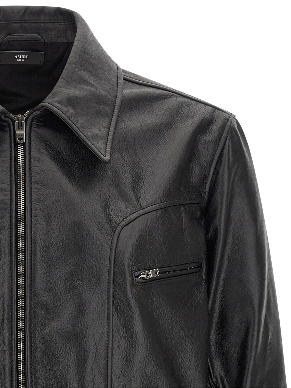 Black Calfskin Leather Jacket
