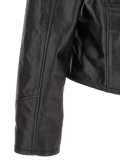 Black Calfskin Leather Jacket