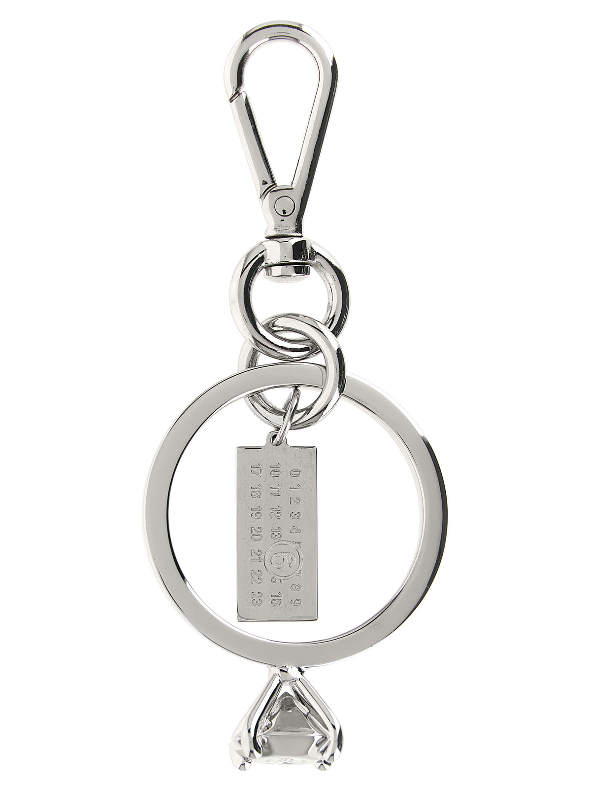 Silver Brass Keychain