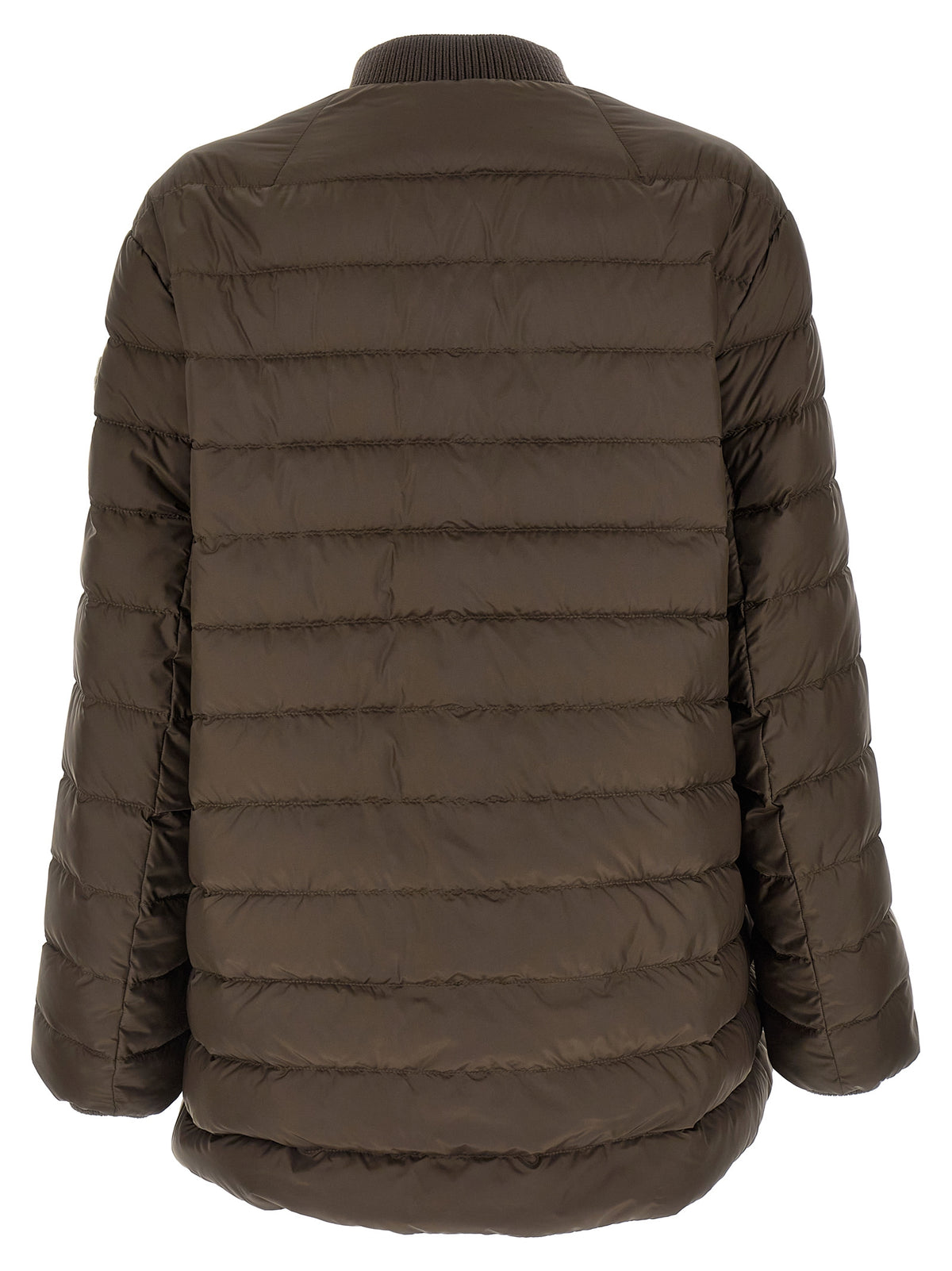 Brown Polyester Bomber