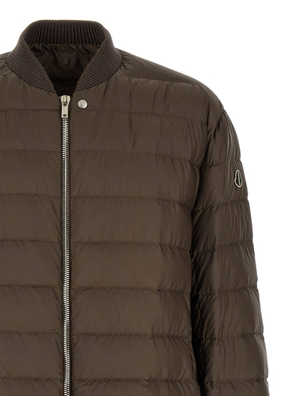 Brown Polyester Bomber