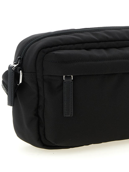Black Polyamide Crossbody Bag