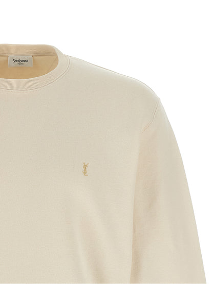 Beige Cotton Sweatshirt