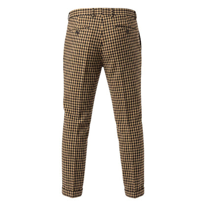 Brown Viscose Men Pant
