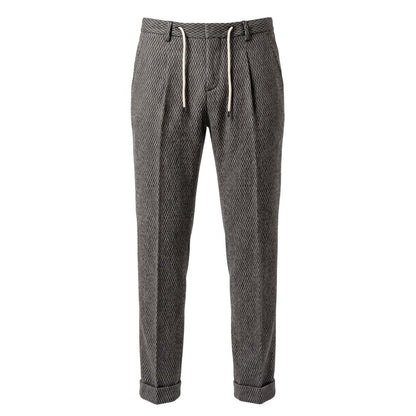 Black Rayon Men Pant