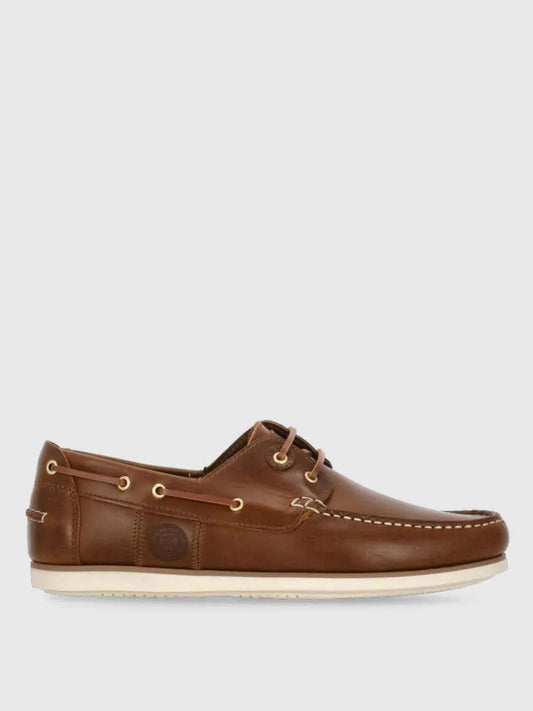 Brown Leather Slip-On Loafers